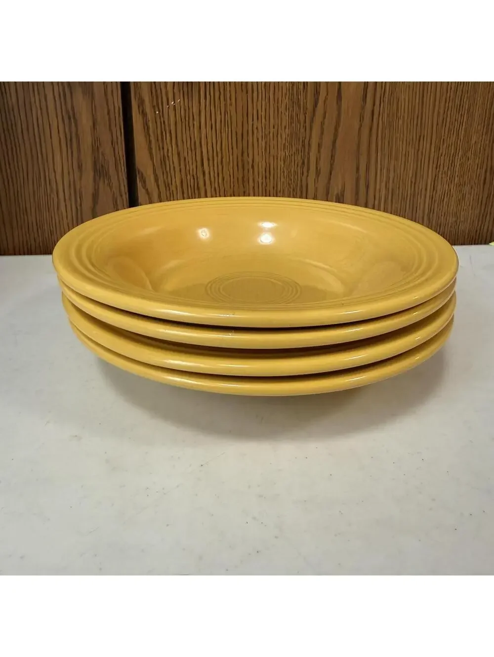 Lot of 4 Vintage Fiesta Ware Yellow Salad Bowls Homer Laughlin HLC Replacement